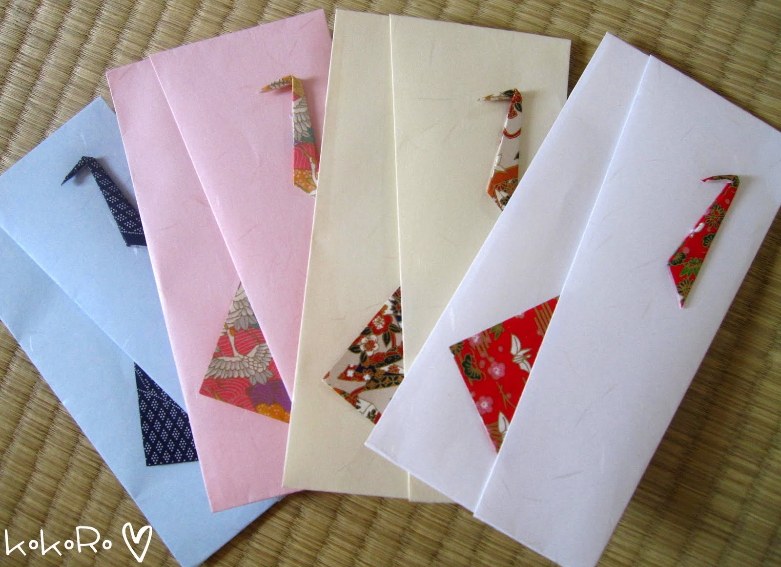 Kokoro ♥ Origami y Etcéteras Noshi Tsuru ♥