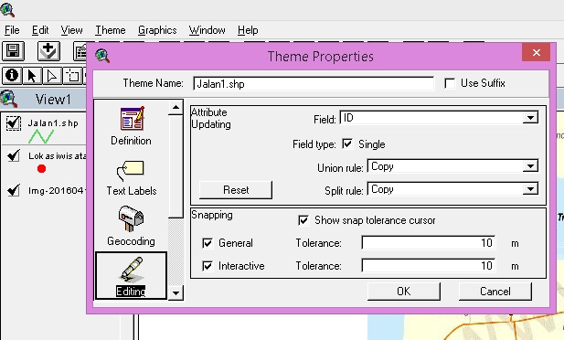 Theme dialog