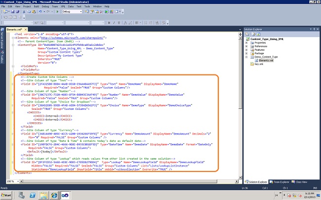 Useful SharePoint Code Snippets: Create Custom Content Type using ...