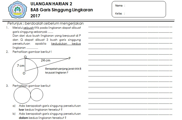 ETNIK_amor Soal Ulangan Harian kelas 8 SMP Semester 2