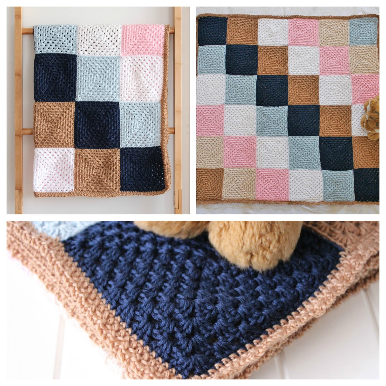 Scrappy Crocheted Baby Blankets Threadbare Creations
