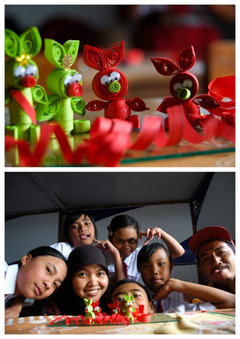 bromo, jawa timur paperquiling