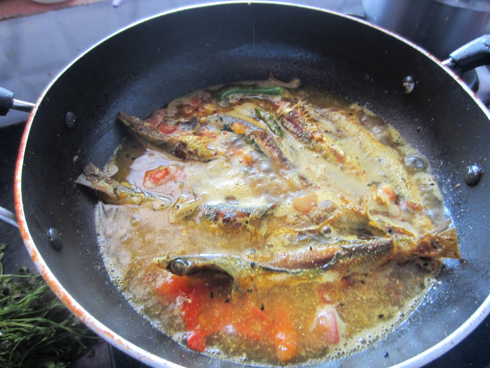 Baisali's homely kitchen Sardine kalonji jhal Sardine in mustard