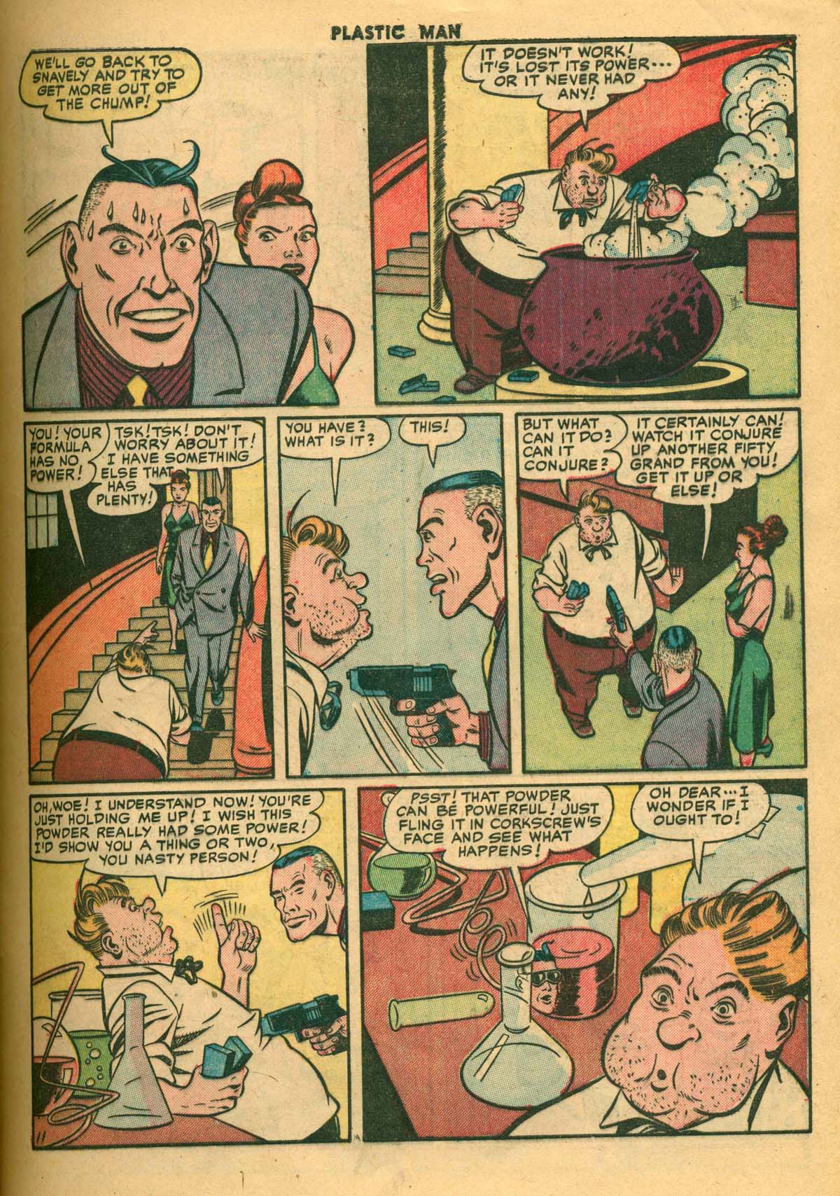 Read online Plastic Man (1943) comic -  Issue #27 - 13