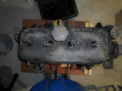cache culbuteur 203 Peugeot moteur vue de dessus Peugeot 203