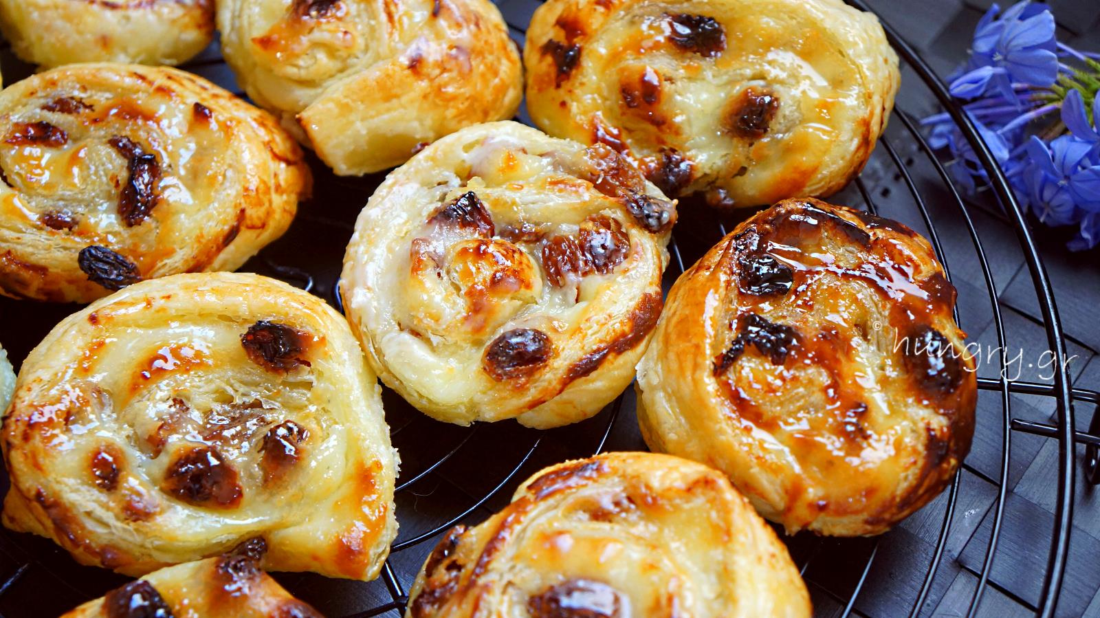 Kitchen Stories Cream & Raisin Puff Pastry Rolls