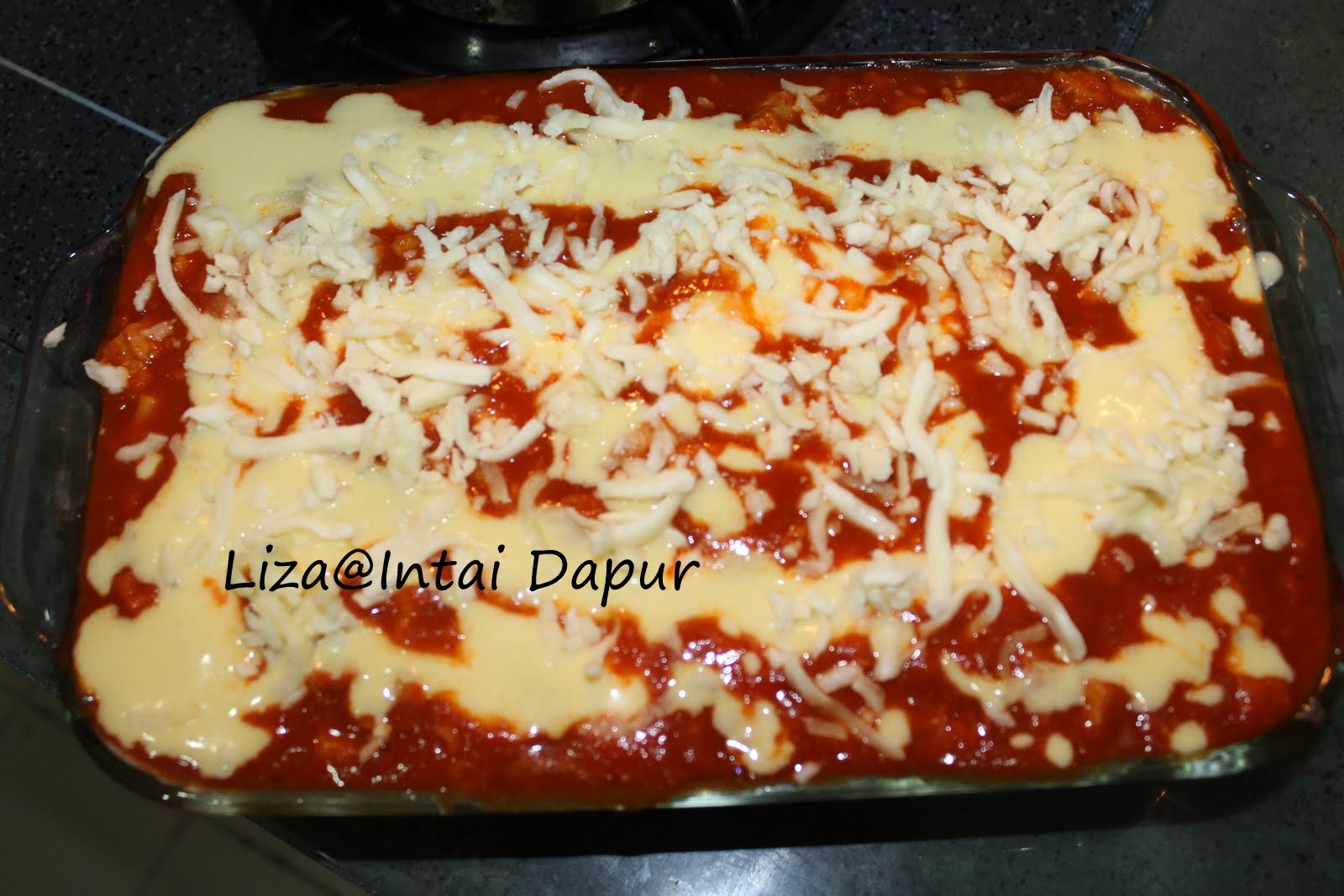 INTAI DAPUR: Baked Macaroni Double Cheese.
