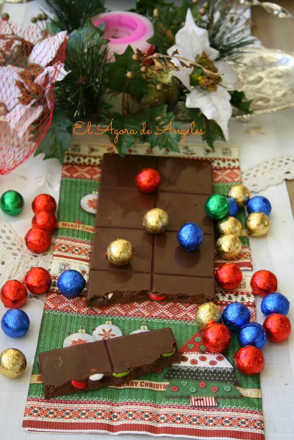 turrón chocolate, Lacasitos, Navidad