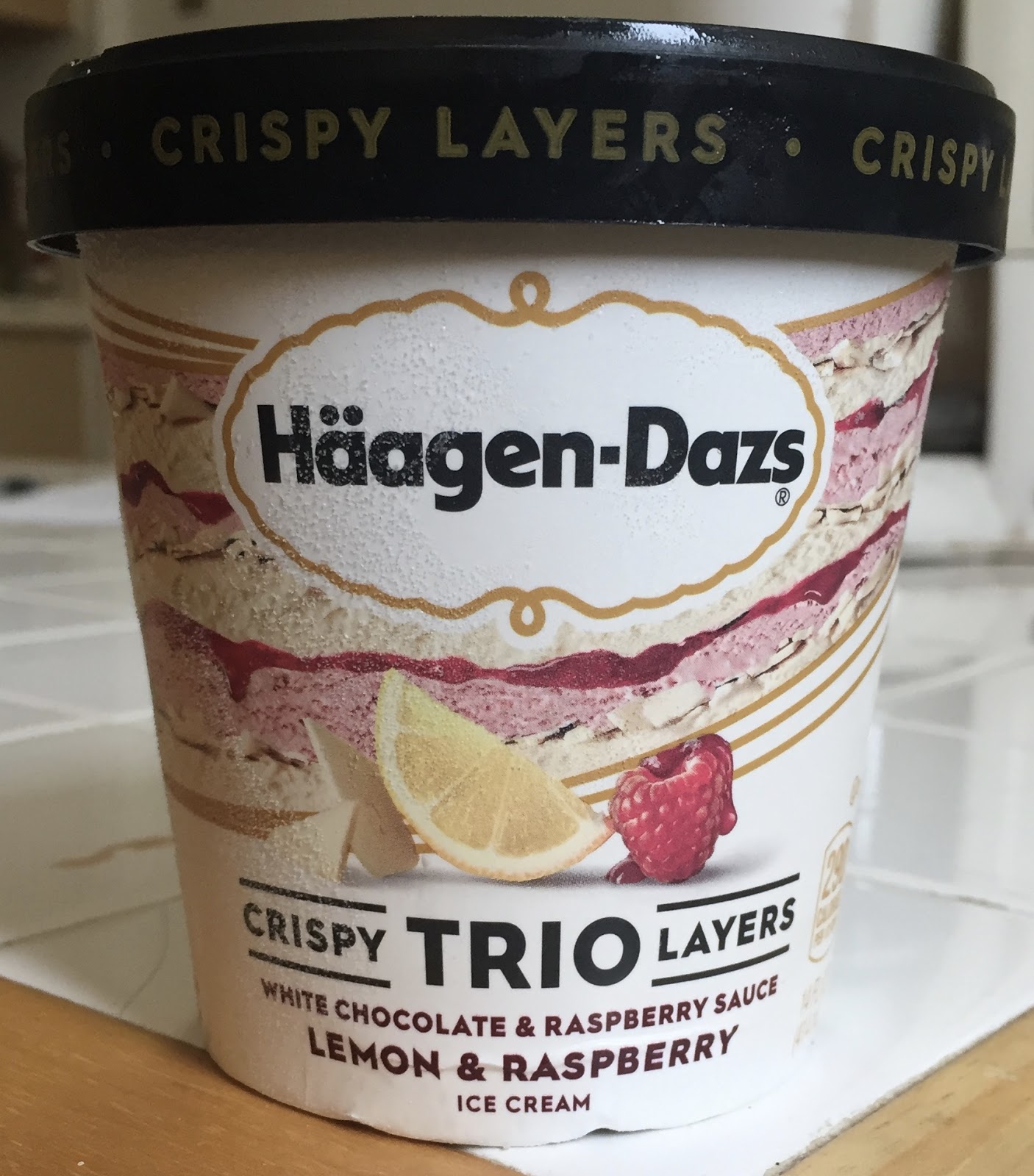 Haagen Dazs Lemon Raspberry White Chocolate Trio NEW Haagen Dazs Lemon Raspberry White Chocolate Trio NEW