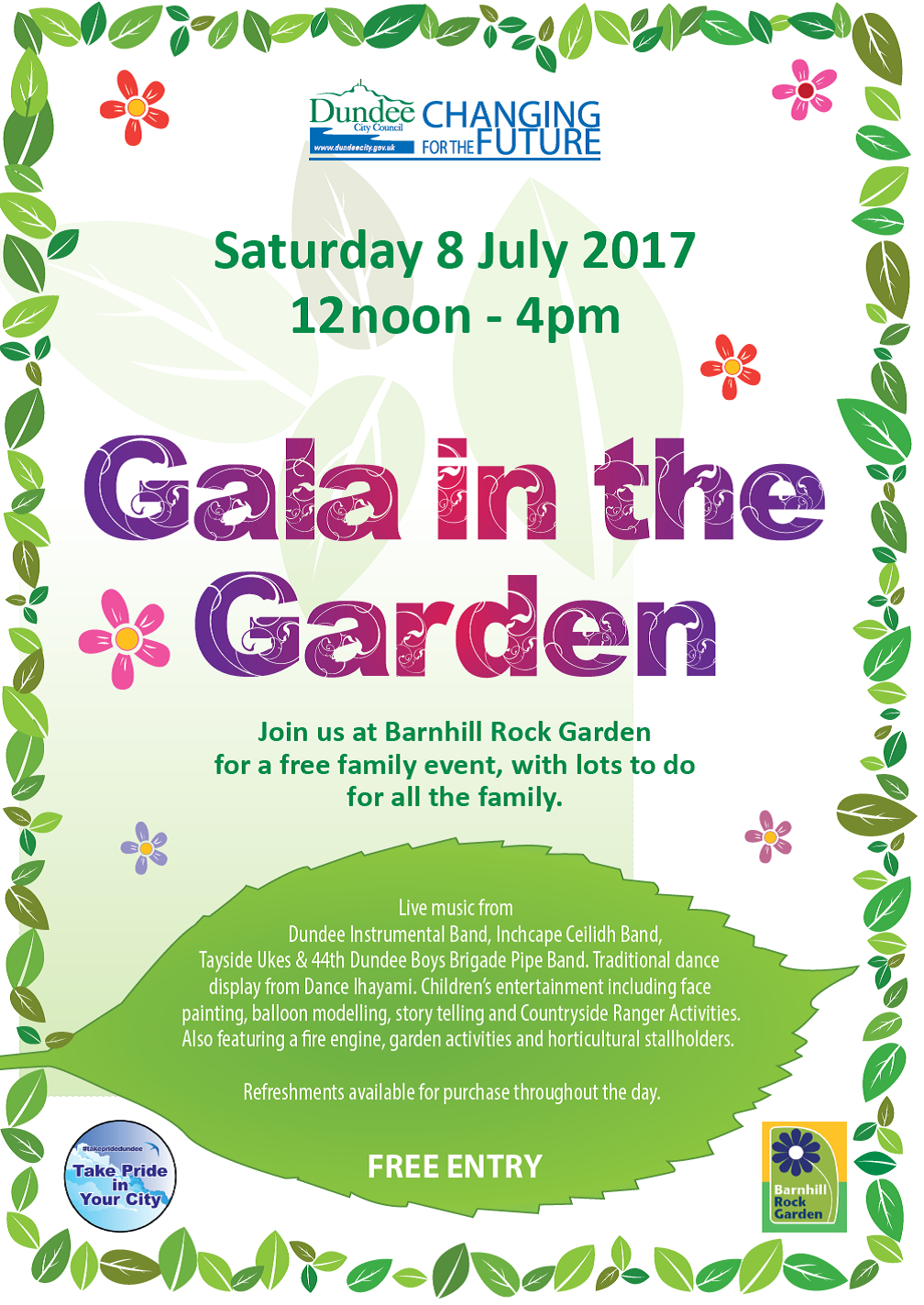 Councillor Derek Scott Gala in the Garden