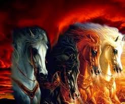 Four Horses begin their ride