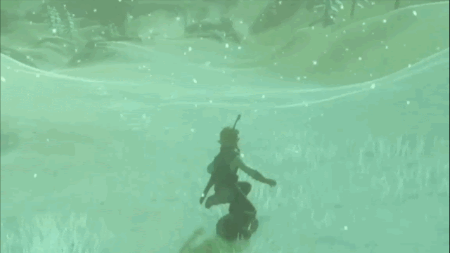 Link Can Snowboard in The Legend of Zelda: Breath of the Wild | Yhan Game