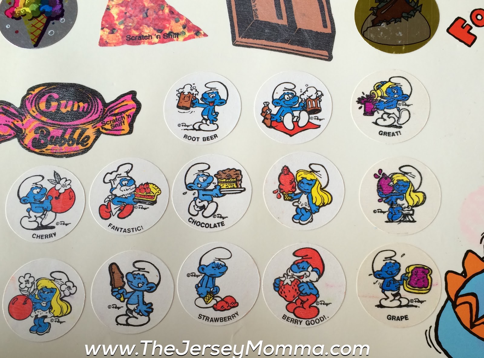 Scratch and Sniff Stickers 80's Flashback! The Jersey Momma