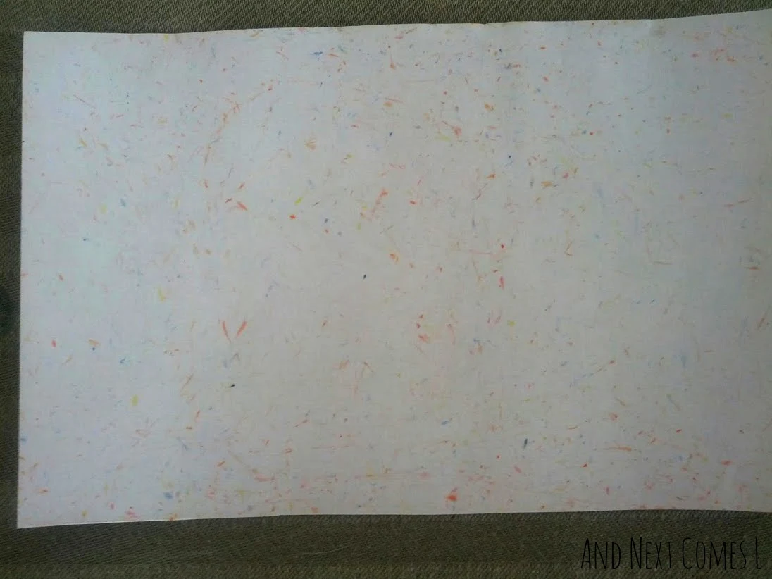 Confetti paper art for toddlers from And Next Comes L