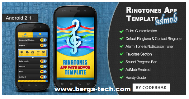 Source Code project android Studio / Eclips App Ringtones Template With Admob Free