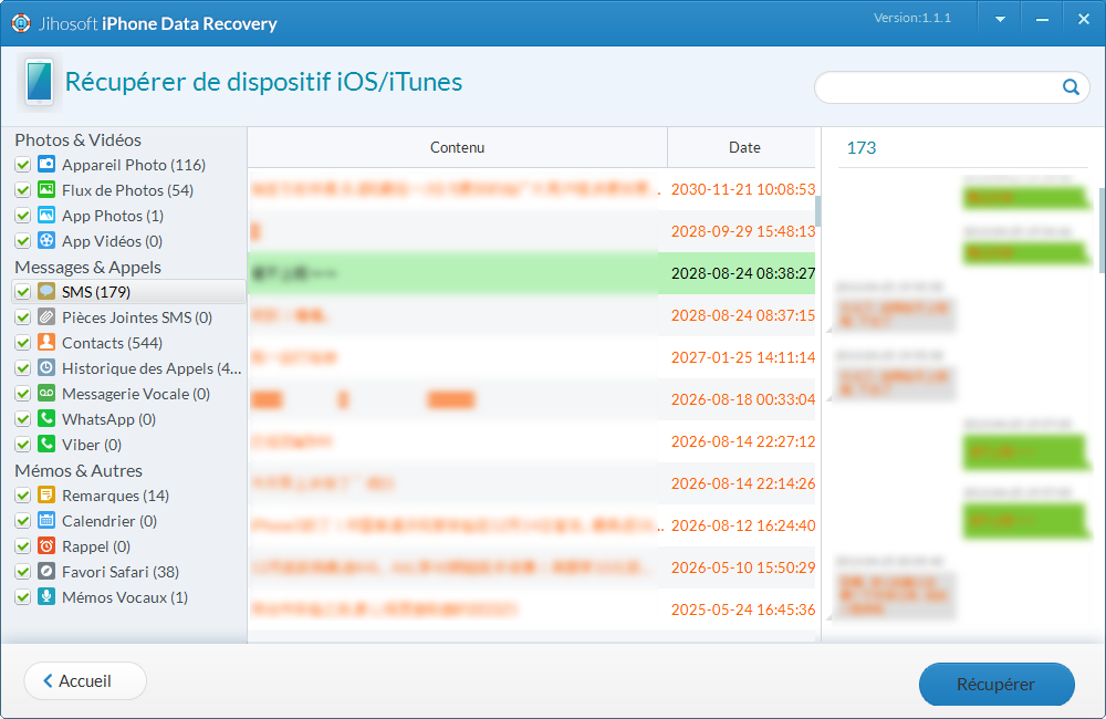 Récupération de Données iPhone Comment récupérer les messages supprimés sur iPhone 6s (plus)/6