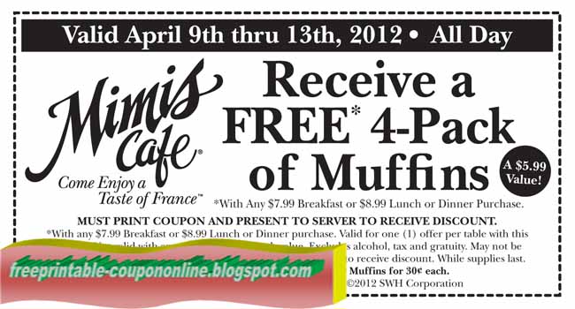 Mimis Cafe Coupons Rubber Stamps Net Coupon Code