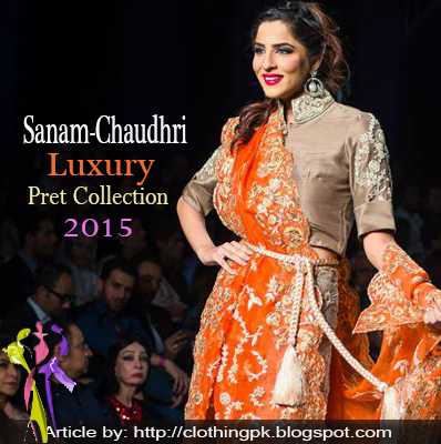 Sanam Chaudhri Summer Luxury Pret Dress Collection 2015 