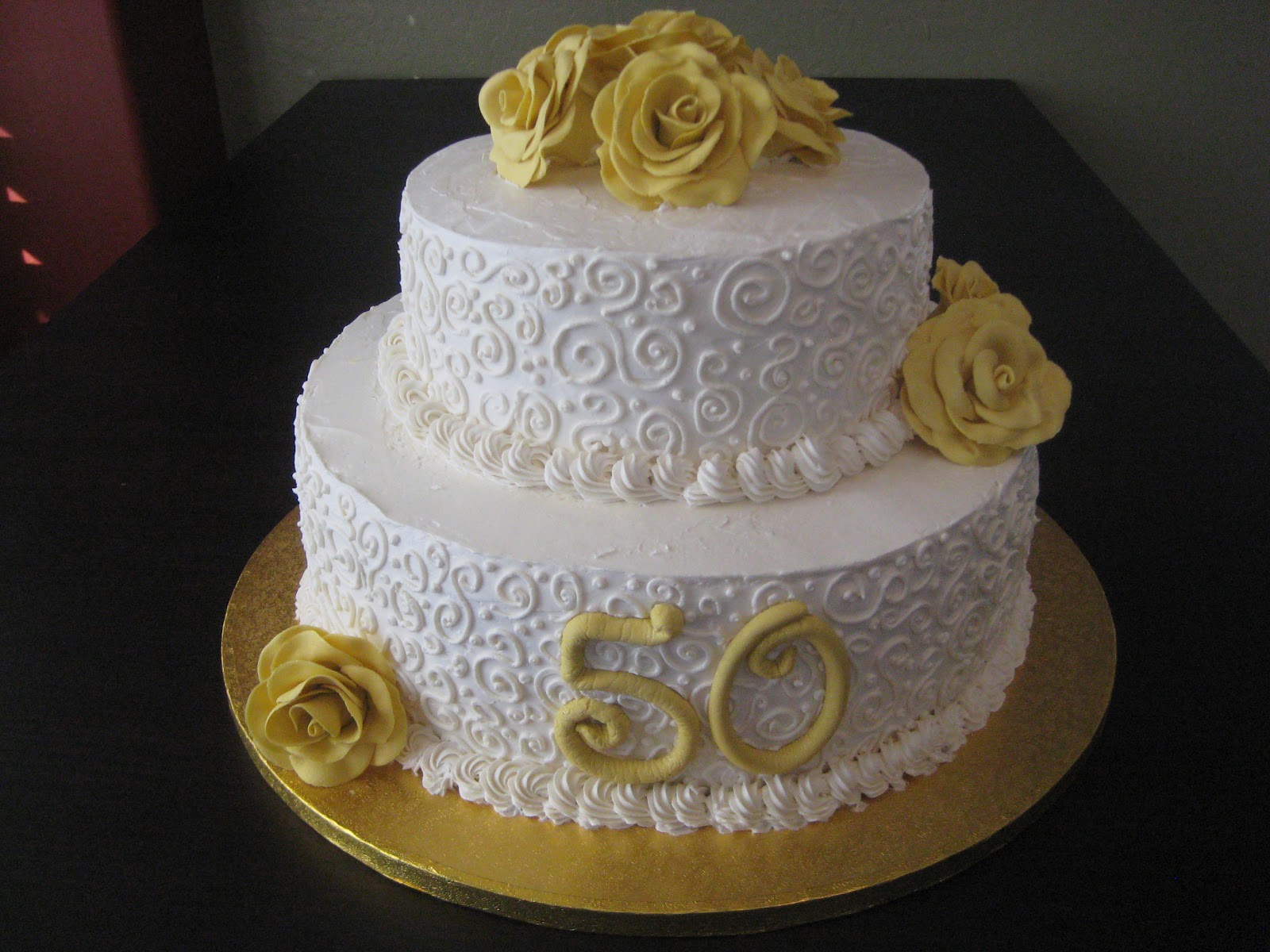 TheNaughtyTarteBaking 50th Wedding Anniversary Cake
