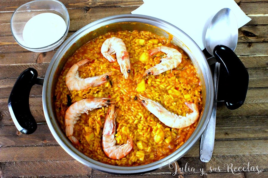 Arroz a banda. Julia y sus recetas