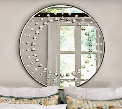 Restoration Hardware 18th Century Venetian Gl Round Mirror Hailey Circle Dot Mirror
