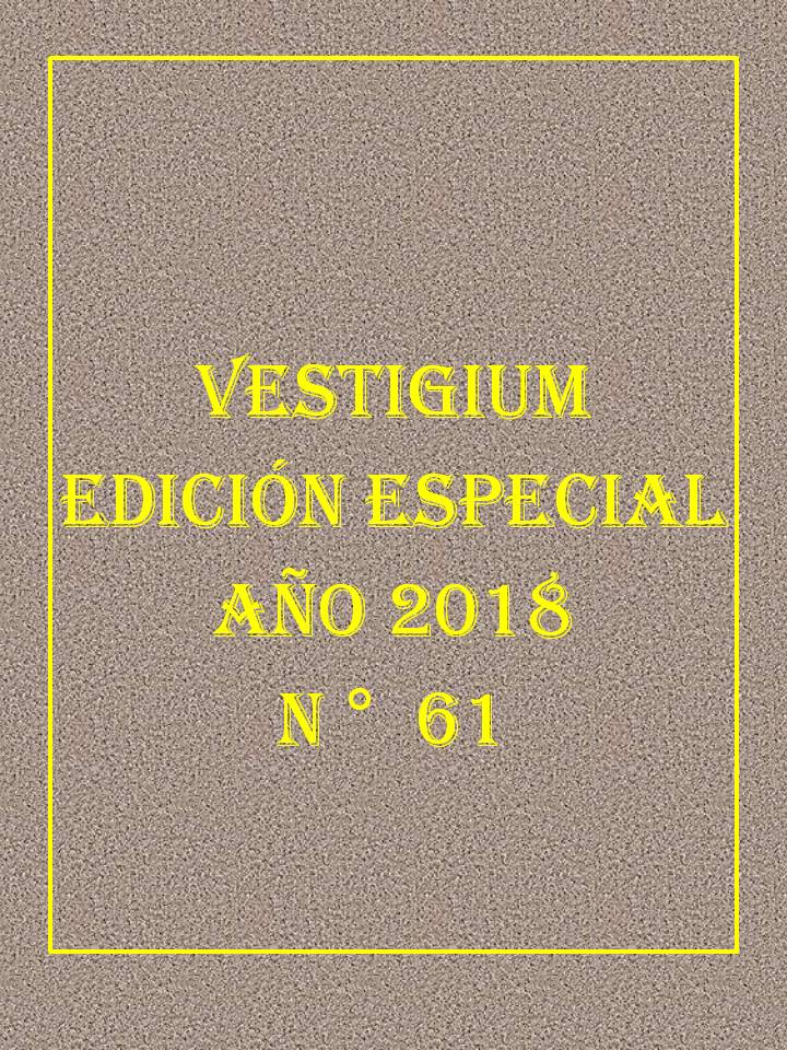 VESTIGIUM  EDICIÓN ESPECIAL AÑO 2018