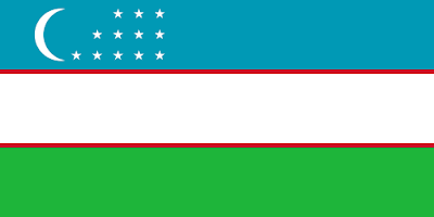 Logo Gambar Bendera Negara Uzbekistan PNG JPG ukuran 400 px