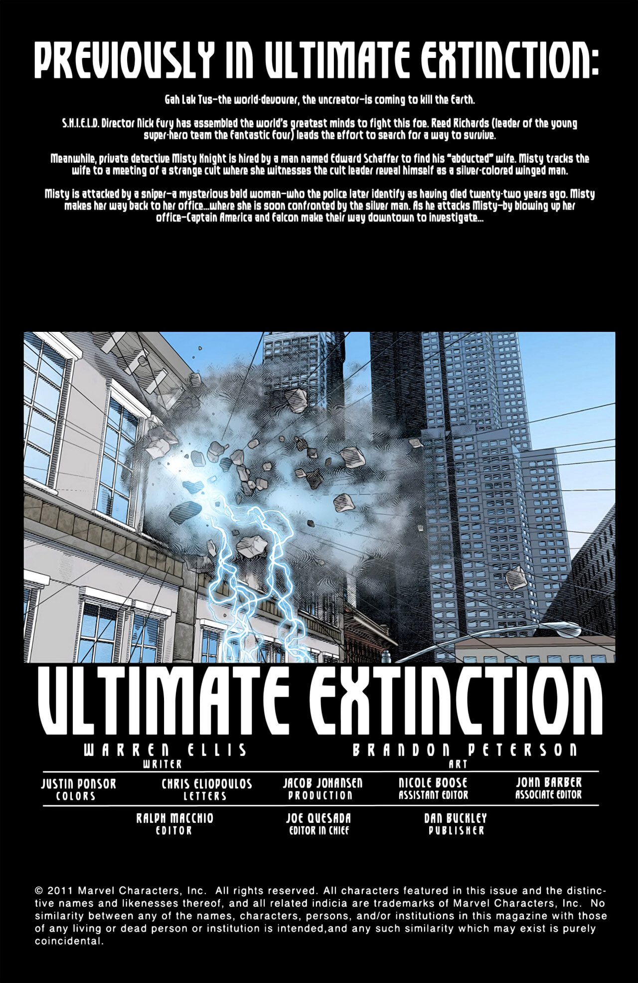 Read online Ultimate Extinction comic -  Issue #3 - 2