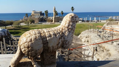 Byzantine statue of a ram unearthed in Caesarea