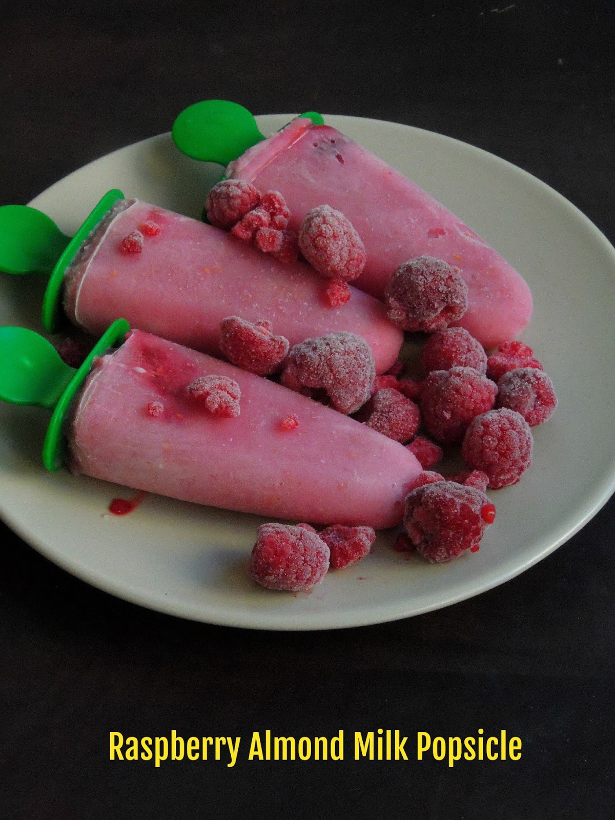 Vegan Raspberry Almond Milk Popsicle Cook N Click