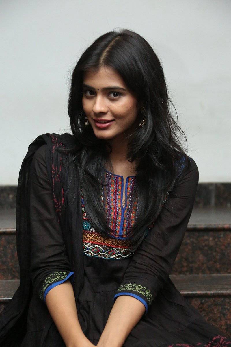 Actress Habah Patel Hot In Black Dress