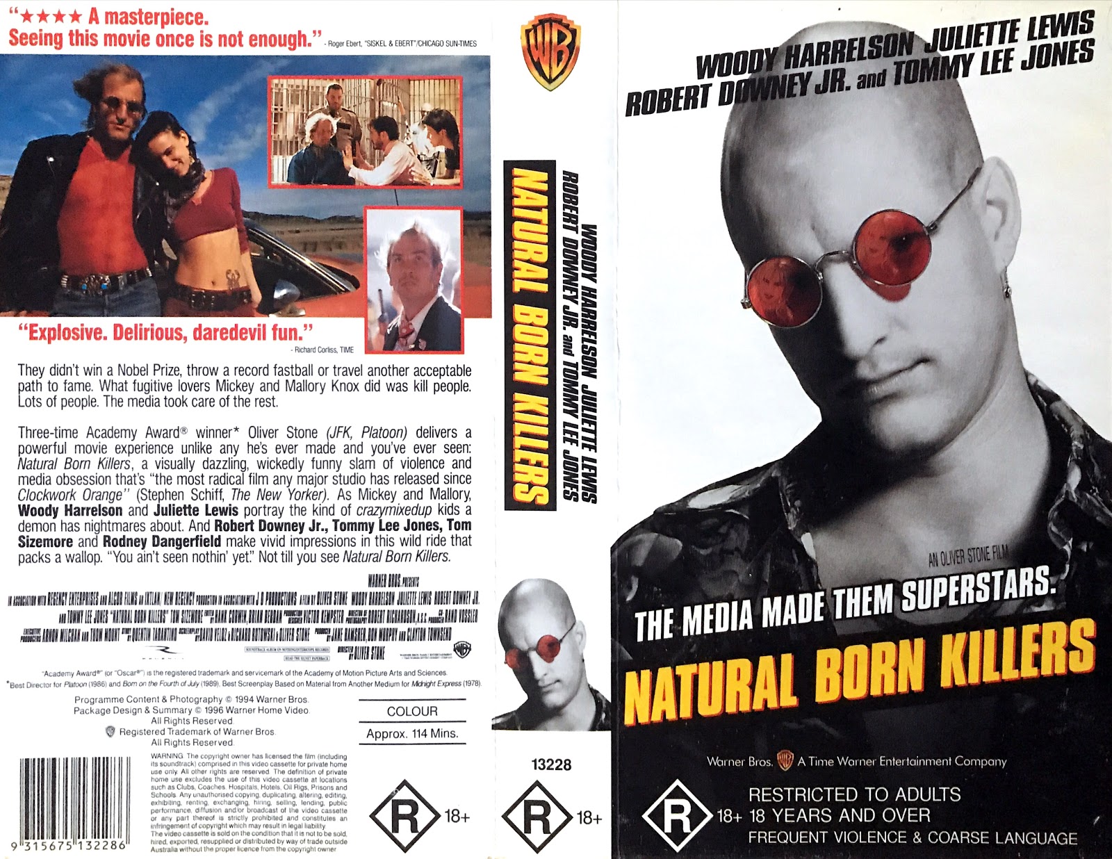 Stewart Tyacke’s VHS Sleeves Mania ‘Natural Born Killers’ Australian