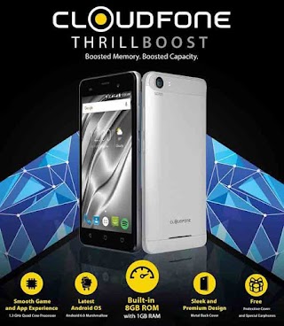 Cloudfone Thrill Boost Runs Android 6.0 with Bigger RAM only 2,299 Pesos Cloudfone Thrill Boost Runs Android 6.0 with Bigger RAM only 2,299 Pesos