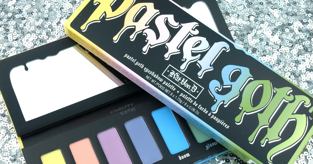 Kat Von D Pastel Goth Eyeshadow Palette Review And Swatches The Happy Sloths Beauty Makeup Skincare Blog With Reviews Kat Von D Pastel Goth Eyeshadow Palette