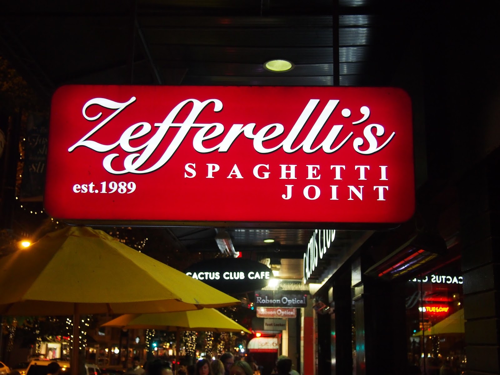 Divine Dining at Zefferelli's, Vancouver