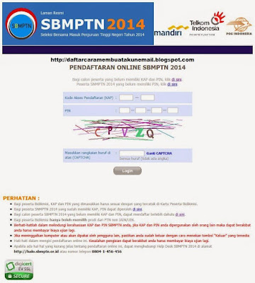 Cara Mendaftar SBMPTN Online 2017