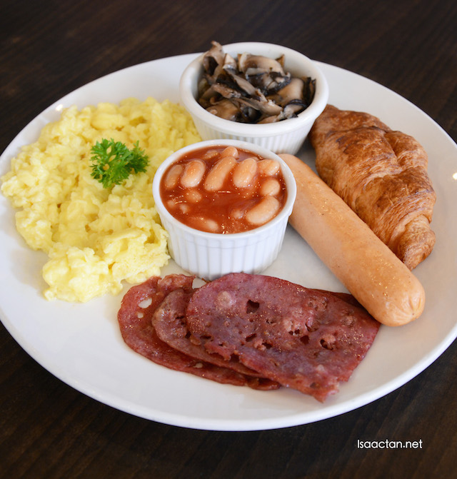 Continental Breakfast - Choice of 3 with thick toast / croissant (RM17.35), Choice of 5 (RM22.05)