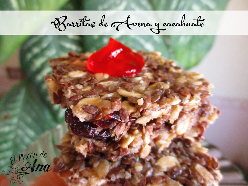 Barras nutritivas de avena o amaranto