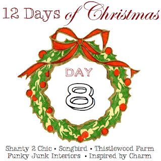 12 Days of Christmas, Day 8 via Funky Junk Interiors 12 Days of Christmas, Day 8 via Funky Junk Interiors