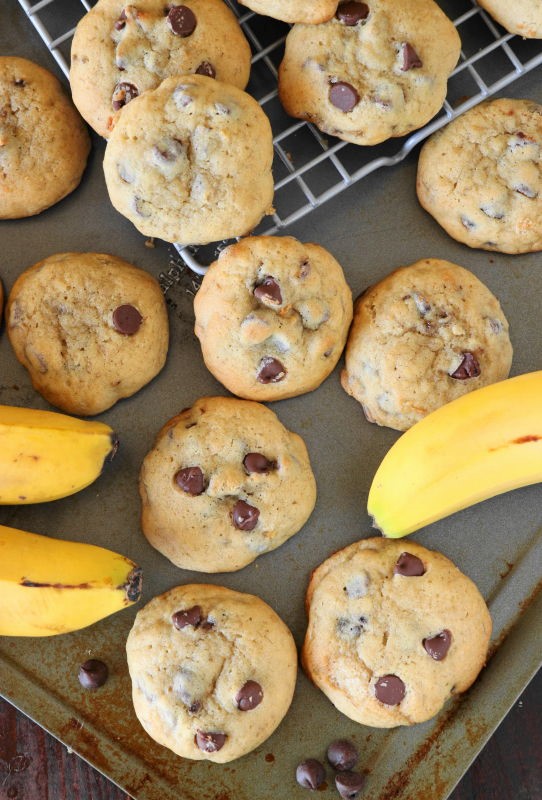 Banana Chocolate Chip Cookies The Kitchen is My Playground
