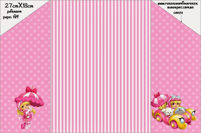 Penelope Glamour Bebé: Invitaciones para Imprimir Gratis.