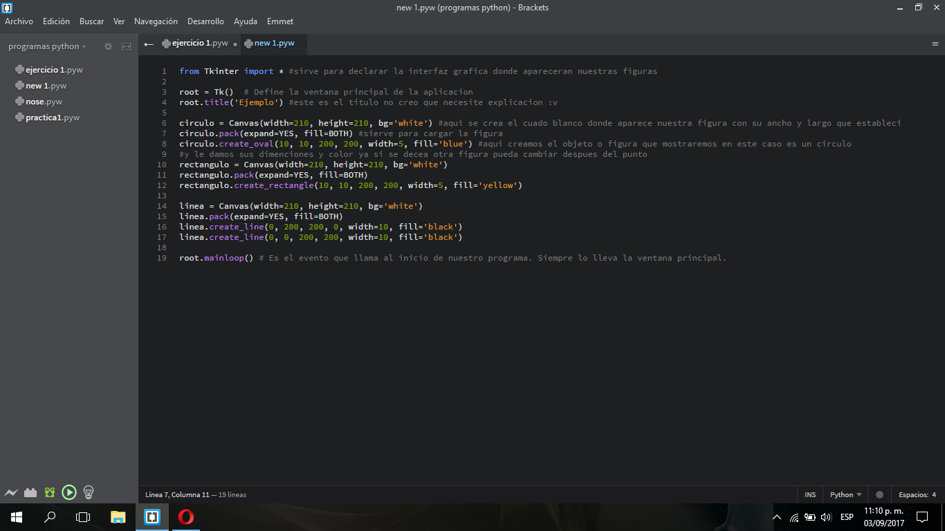 IDE para python brackets