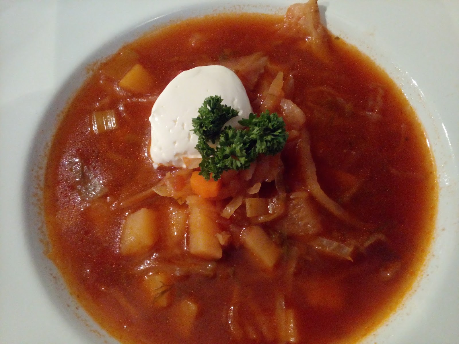 Verboten gut ⚠: Ukrainischer Borschtsch ohne Fleisch