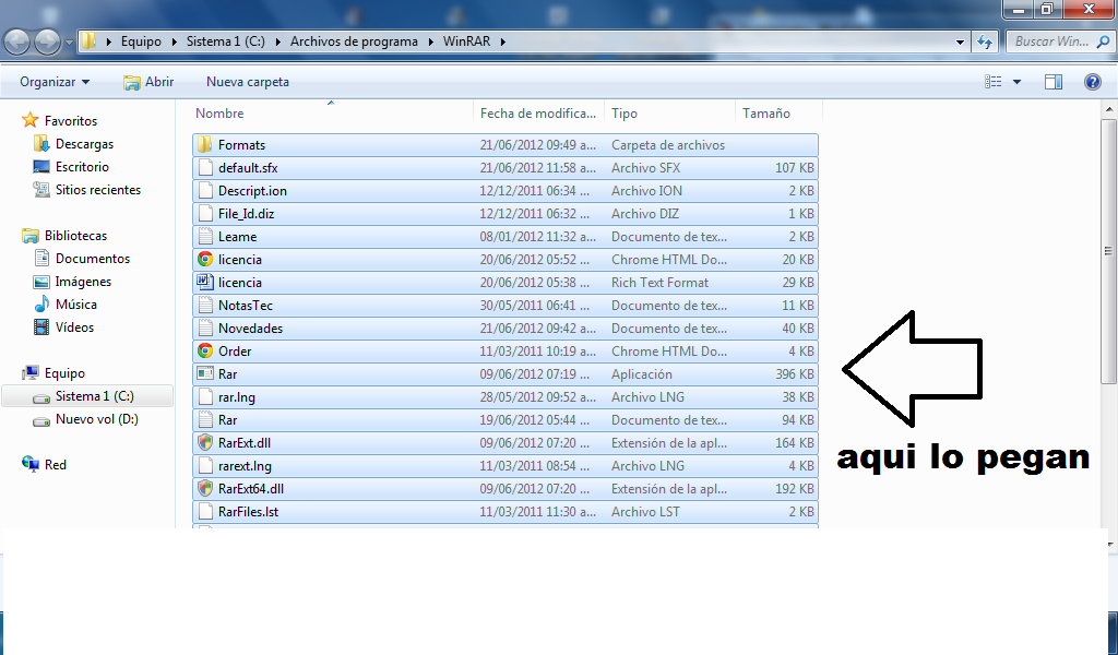 winrar + activador de por vida