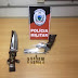 Polícia Militar prende suspeito de porte ilegal de arma de fogo neste domingo