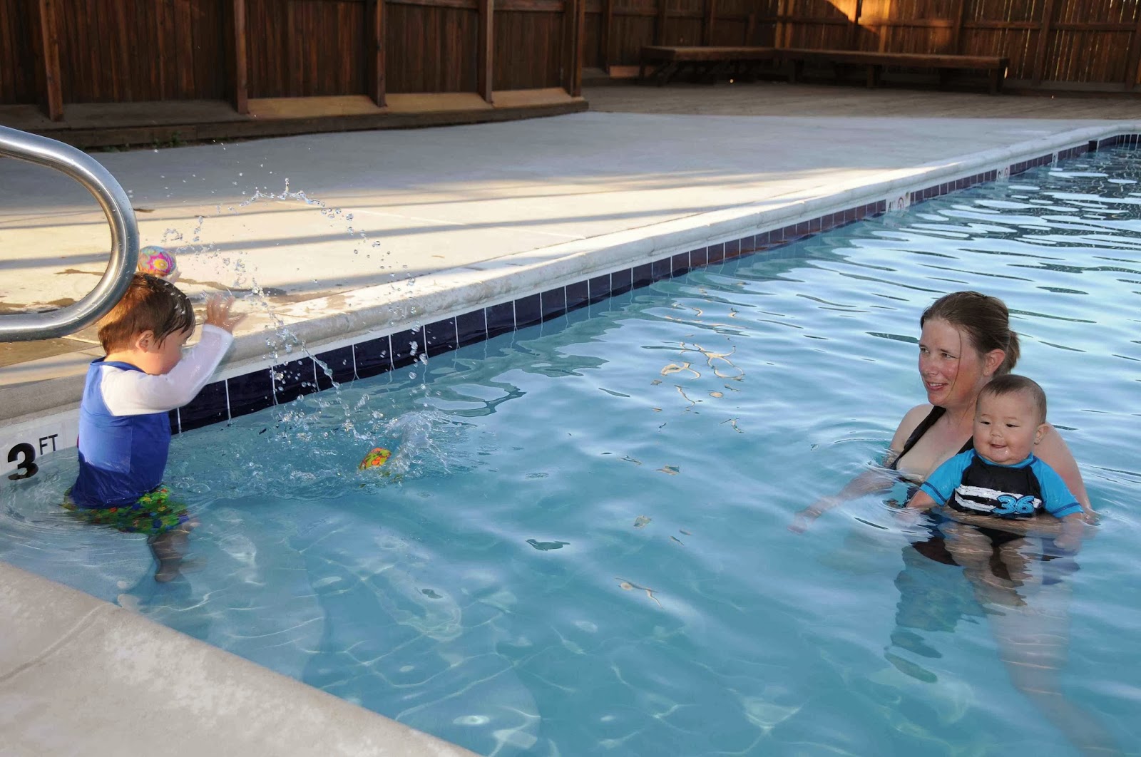 Bringing Up the Boys: Pool time in June