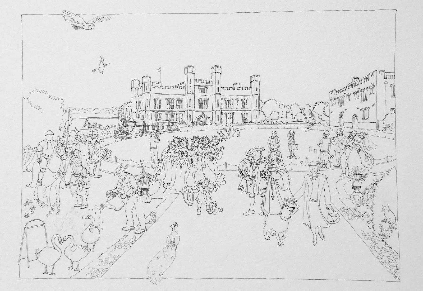 LyndseySmith: The story of a greetings card for Leeds Castle, Kent