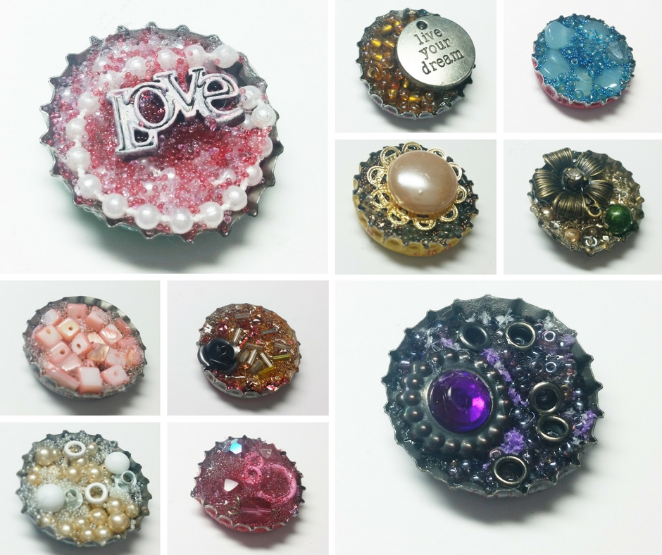 Eyelet Outlet Upcycled Bottle Cap Embellishments