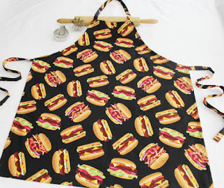 Handmade hamburger design apron