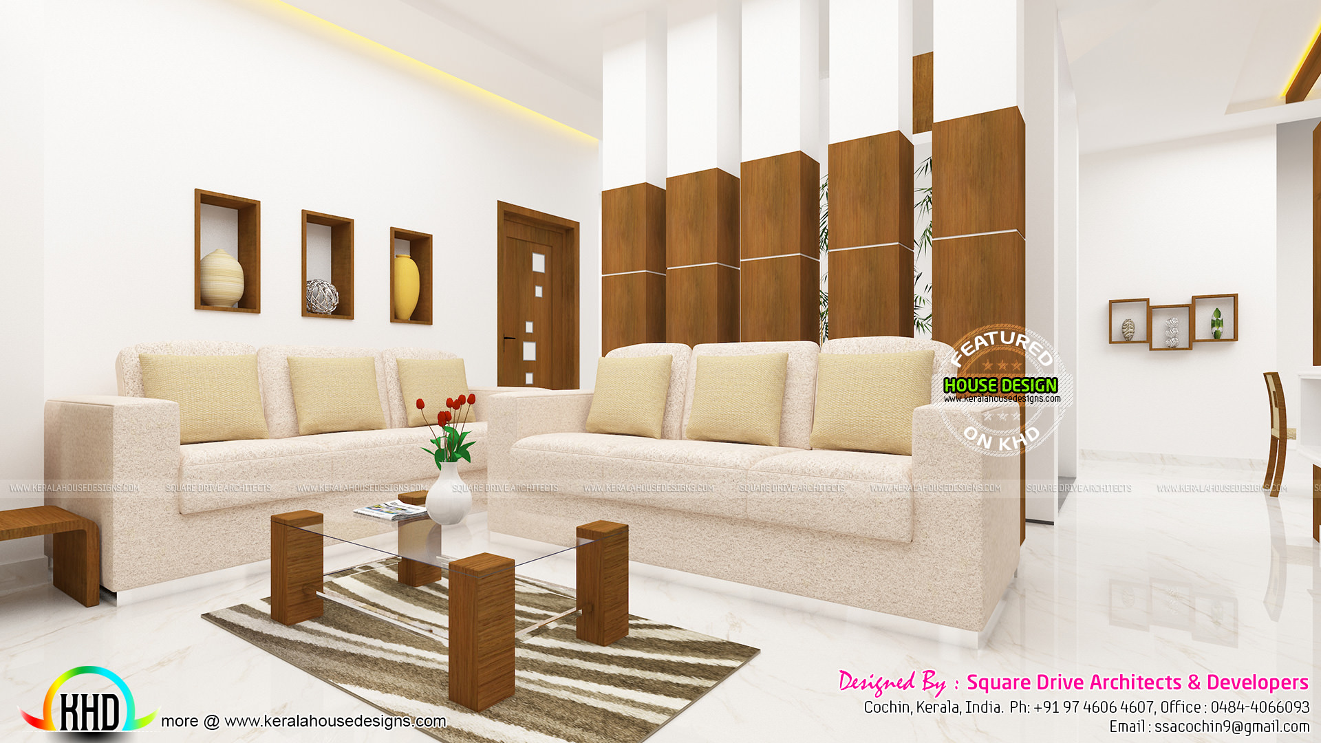 Bedroom And Living Room Interior Kerala Home Design